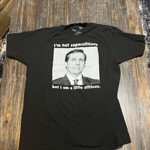 The office black tee.